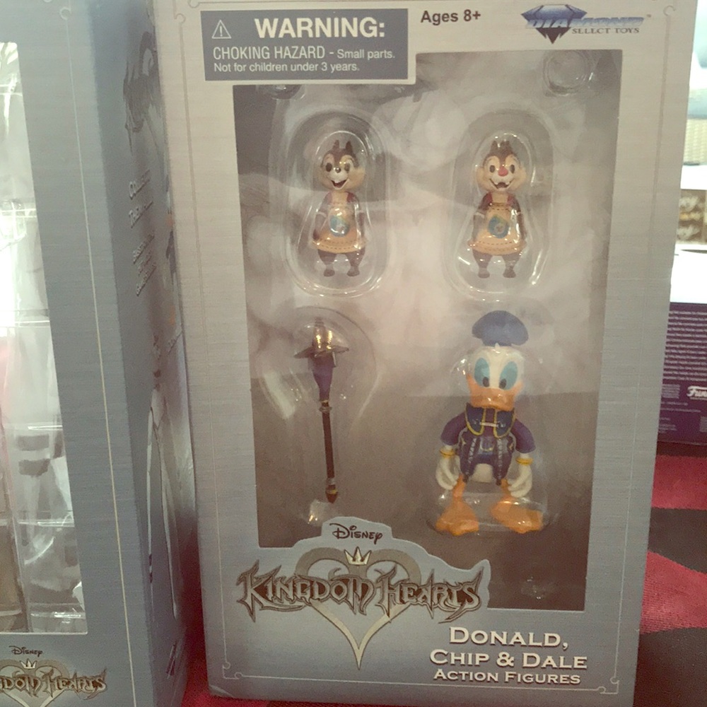 Kingdom Hearts Donald Chip & Dale Action Figures